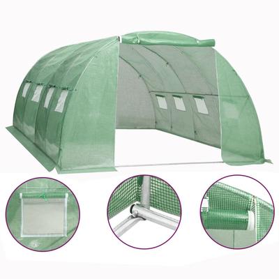 vidaXL Gewächshaus 16 m² 4×4×2 m