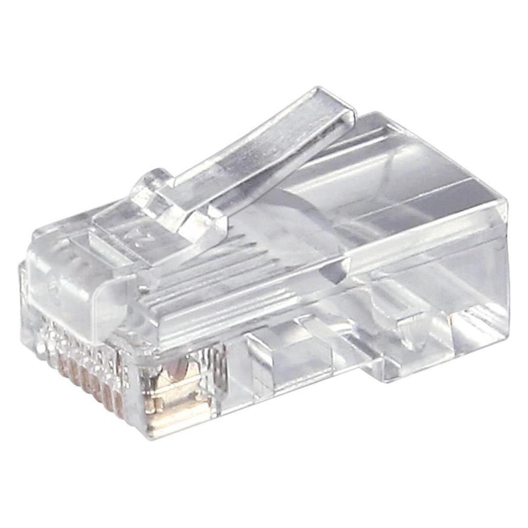 Goobay RJ45 modular plug for round cable 8 pol (Netzwerk Zubehör) (58627)