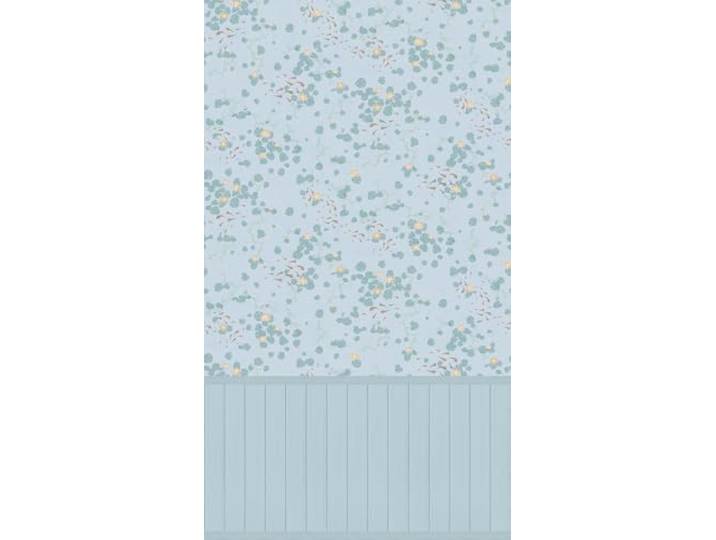 A.S. Création Rosen-Vliestapete für Kinder – Bunt, Türkis – 8,80 x 0,53 m Verspieltes Rosen-Motiv als fröhliches Wandmotiv – matte Motivtapete, einfach zu verkleben & spurlos abziehbar