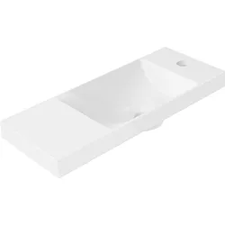 Design-Aufsatz-WT EDERA BxHxT: 550x106x220 mm Mineralguss weiß Evenes