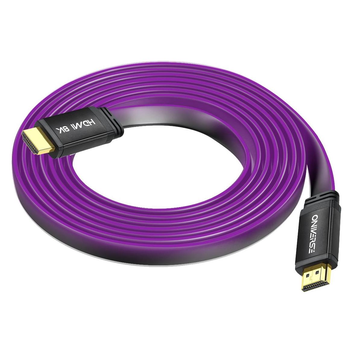 Oniverse Hdmi Led Cable 8K - Purple (2 m) (ONICAB2-HDMILED-PRPL)