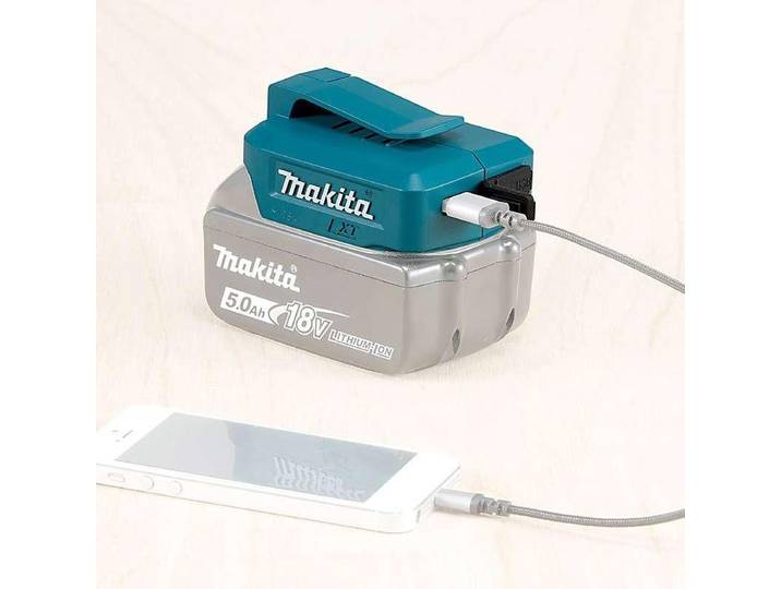 Makita DECADP05 Adaptateur USB pour batterie 14\,4V / 18V