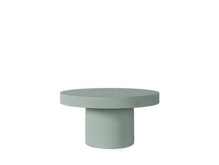 Table basse ronde verte