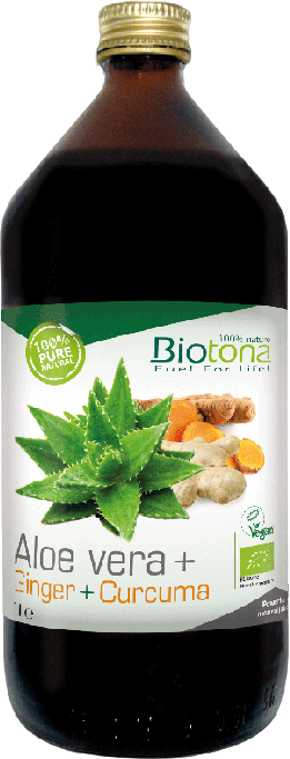 Biotona Organic Aloe vera + Ginger + Turmeric Juice 1000 ml