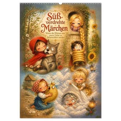 Süß verdrehte Märchen (Wandkalender 2027 DIN A2 hoch), CALVENDO Monatskalender