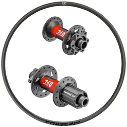 R2BIKE Laufradsatz 29" XC | DT Swiss 240 MTB 6-Loch Naben | Newmen Car