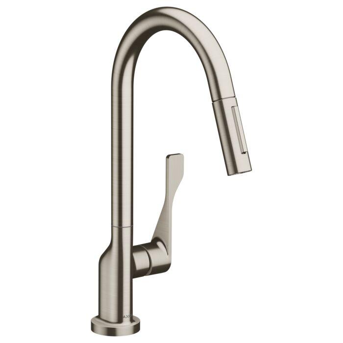 Axor Citterio Küchenarmatur 39835800 mit Ausziehbrause, Edelstahl-optik