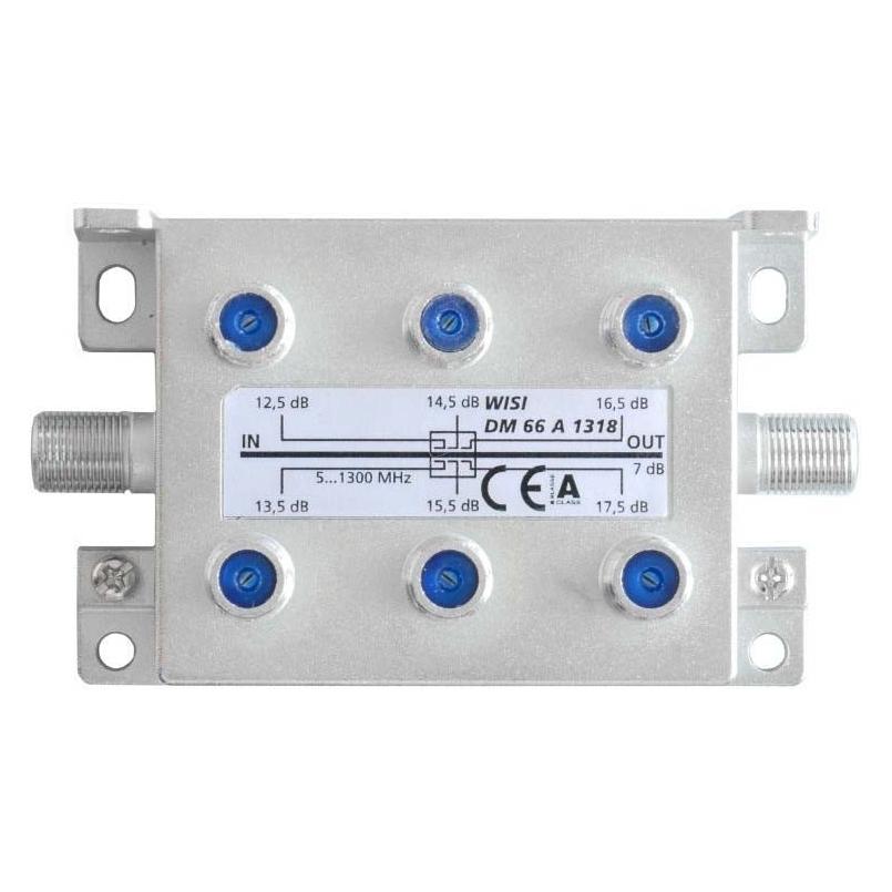 WISI Abzweiger DM 66 A 1318 6-fach 12.5...15.5dB (751241)