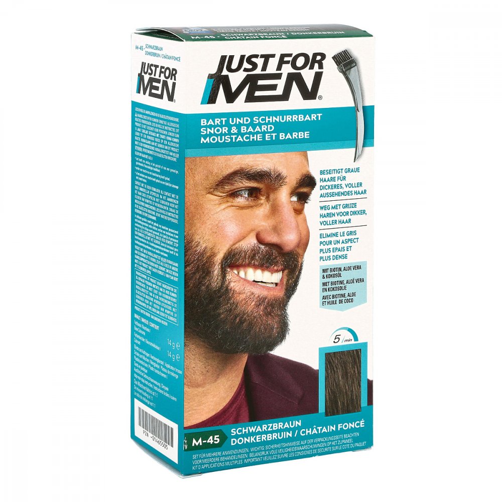 Pharma Netzwerk PNW GmbH Just for men Brush in Color Gel schwarzbraun 01465505