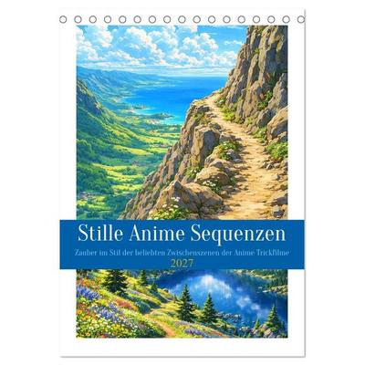 Stille Anime Sequenzen (Tischkalender 2027 DIN A5 hoch), CALVENDO Monatskalender