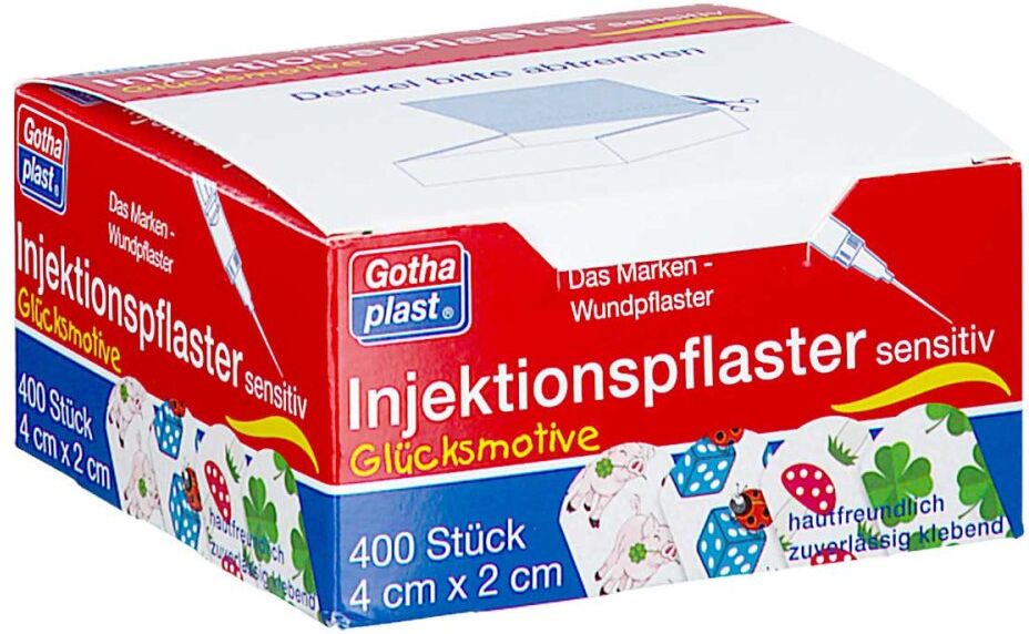 Gothaplast Injektionspfl.glücksmotive 2x4 Cm 400stk