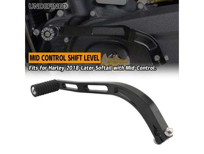 Levier de vitesses à commande centrale pour Harley Softail Low Rider S/ST FXST FXBB FXLR FXLRS FXLRST FXBBS Noir