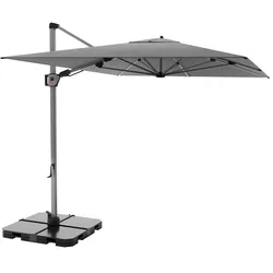 Knirps Ampelschirme Hyperion 330 x 240 cm Aluminium Grau Grey