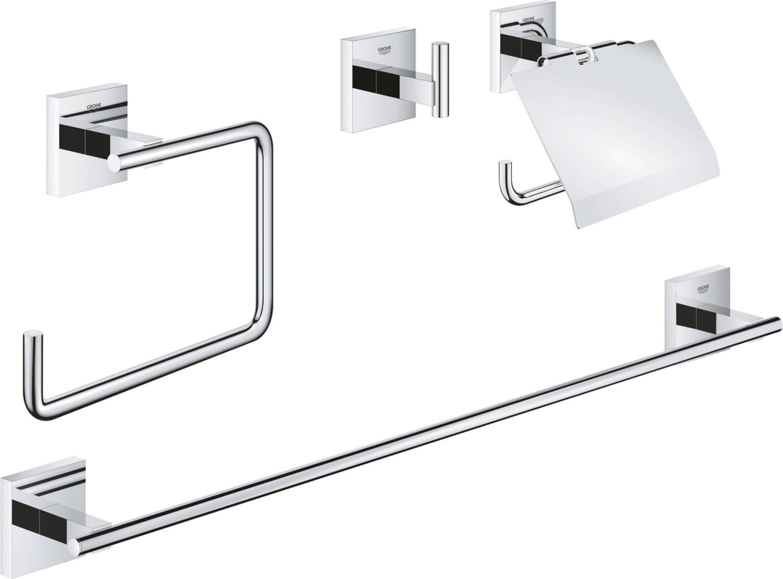 Grohe 4-in-1 Accessoire Set voor de Douche - Chroom - Metaal - 41115000