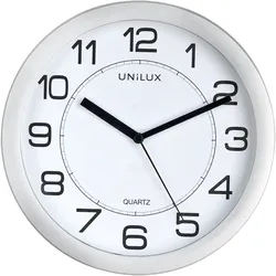 UNiLUX Wanduhr/Quarzuhr "ATTRACTION", magnetisch, silber
