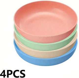 Inspire Picks PawEase Shallow Cat Bowl Set 4 Piece Non Slip Feeding & Water Dishes For Cats And Kittens set 4pcs 5.5inch