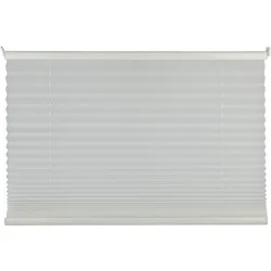 Plissee VERDUNKLUNG 100x130cm (BH 100x130 cm) - weiß - BH 100x130 cm