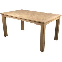 Endorphin, Gartentisch + Balkontisch, Tisch aus Akazienholz im Teakholz look (150 x 90 x 75 cm)