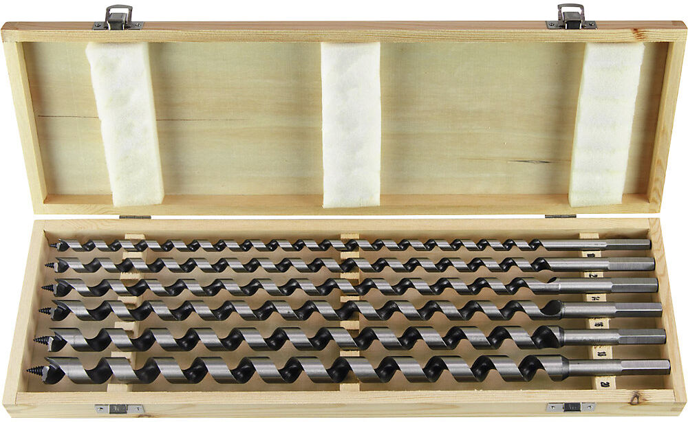 Schlangenbohrer-Set, in Holzkassette, Länge 460 mm Projahn