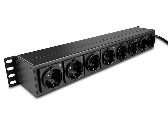 Lindy 73025 LINDY PDU 8 prises Schuko avec interrupteurs