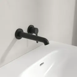 Villeroy und Boch Skyla Waschtischarmatur TVW116001000K5 ohne Ablaufgarnitur, Schwarz Matt
