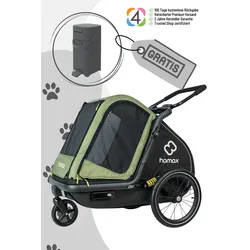 Hamax Pluto M Hundeanhänger (gratis Pet Genie Hundekot-Entsorgungssystem)