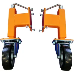 Stützräder 2 Stk. Set 200/40 für Schneepflug Schneeschild Höhenverstellbar