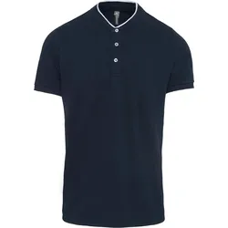 Kariban Herren Polo mit Maokragen K223 navy/white M