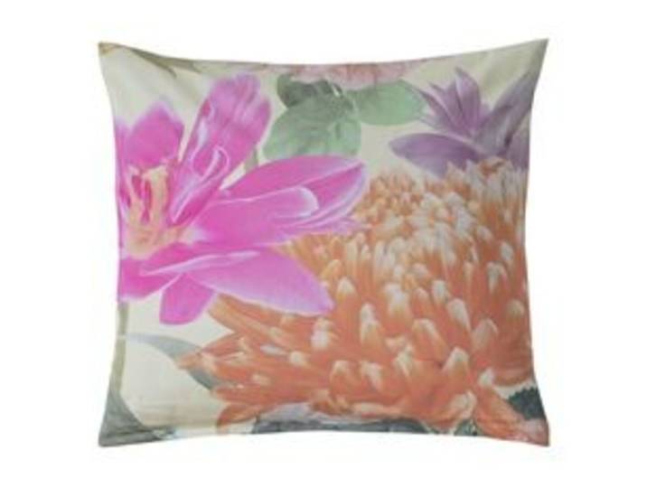 KAS Kissenbezug Bettina Bunt Blumenmuster Baumwolle B 65 T 65 cm - Kissenbezug