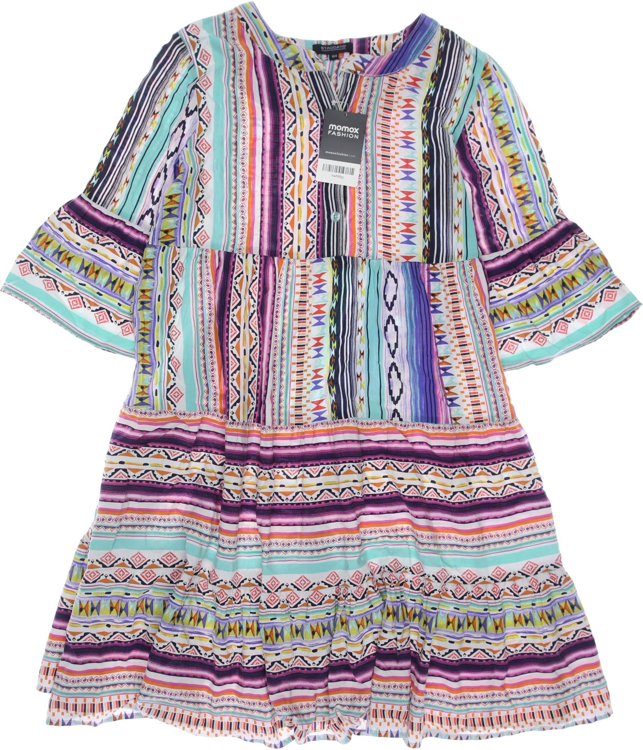 Staccato Mädchen Kleid, Mehrfarbig, Gr. EU 164, Viskose - Second Hand