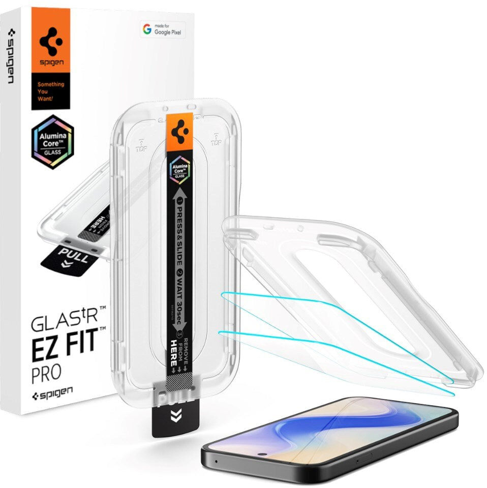 Google Pixel 10a Spigen Skærmbeskyttelsesglas - 2 stk - Gennemsigtig