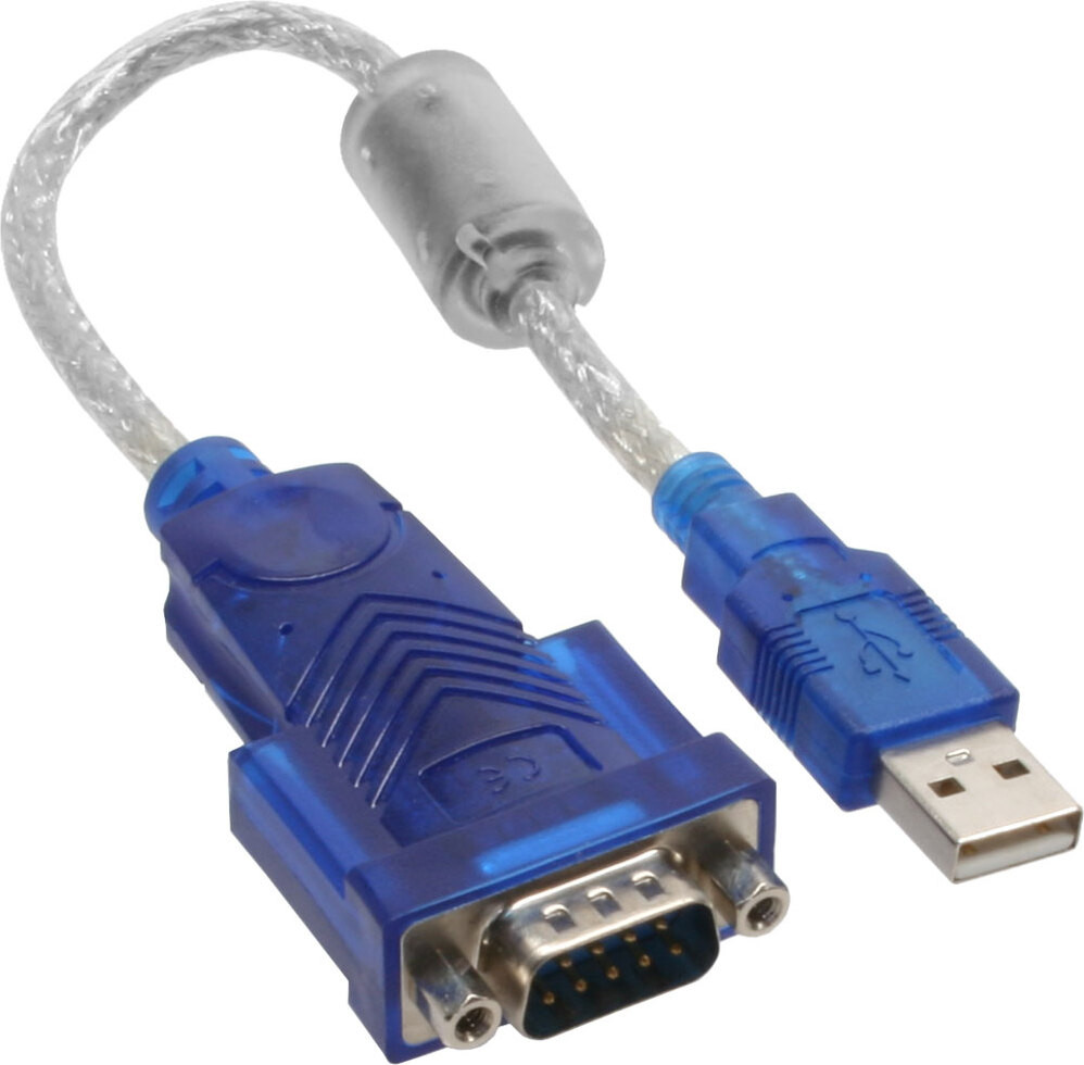 InLine 33304D USB naar Seriële Adapterkabel, Premium kwaliteit, USB naar 9-polige Sub D connector