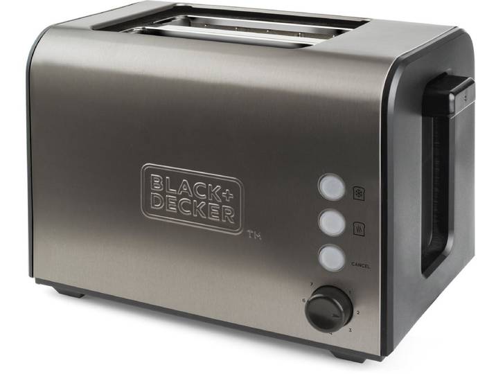 Broodrooster met 2 sleuven 900w grijs - black+decker - BXTO900E