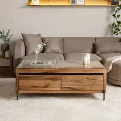 Couchtisch Wild-/Zerreiche 120x67x45 natur geölt MONTREUX #120