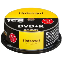 Intenso DVD+R 4.7GB, Printable, 16x 4,7 GB 25 Stück(e)