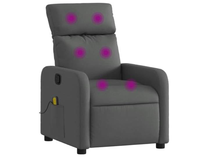 vidaXL Massagesessel Dunkelgrau Stoff