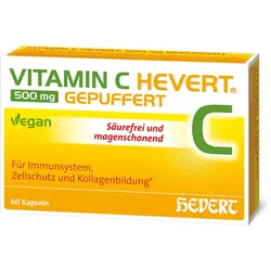 VITAMIN C HEVERT 500 mg gepuffert Kapseln 60 St