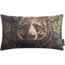 Magma Kissenhülle Foresta 'Bär' 30 x 50 cm Grün