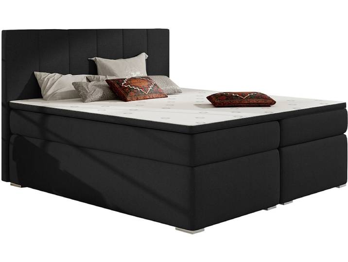 Boxspringbett ELTAP BOLERO schwarz 180x200cm halbfest