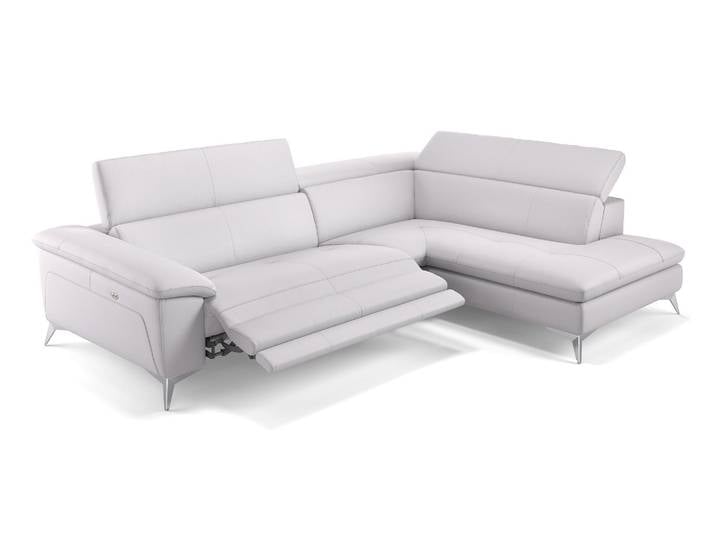 Leder Sofa mit Sitzverstellung STELLA