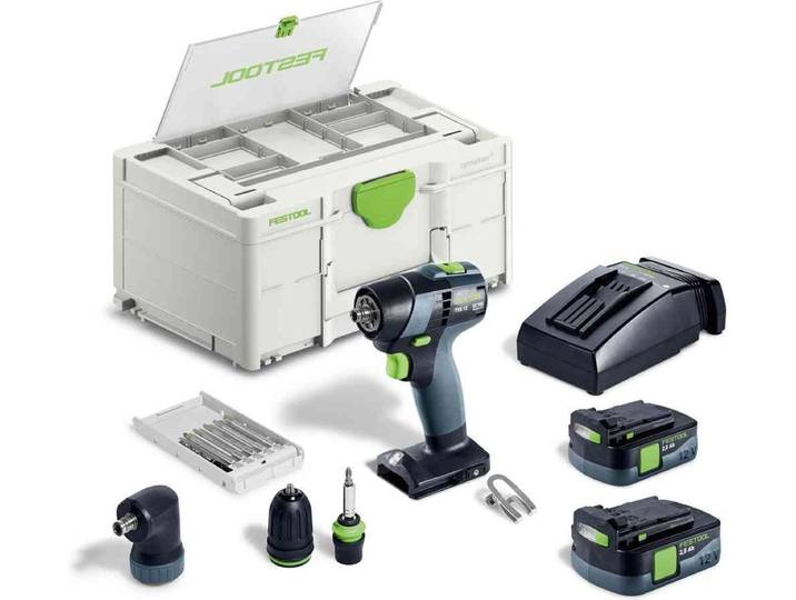 Festool TXS 12 2\,5-Set Accu Schroefboormachine 12V 2.5Ah in Systainer - 576874
