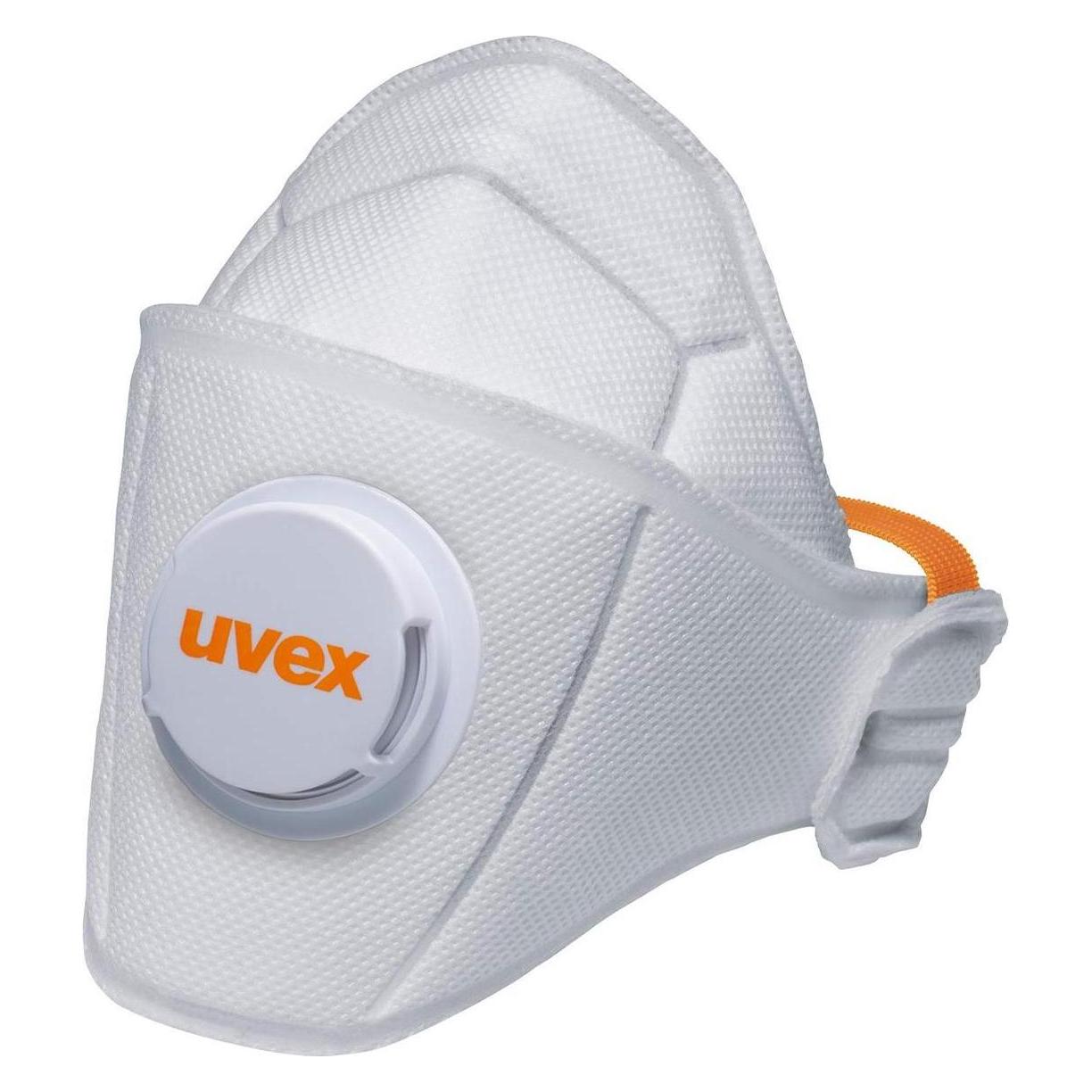 Uvex Respirator silv-Air Premium 5210 FFP2, foldable, with valve, 3 pcs, retail package (FFP2) (8775210)