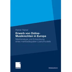 Erwerb von Online-Musikrechten in Europa, Fachbücher von Rainer Rainer