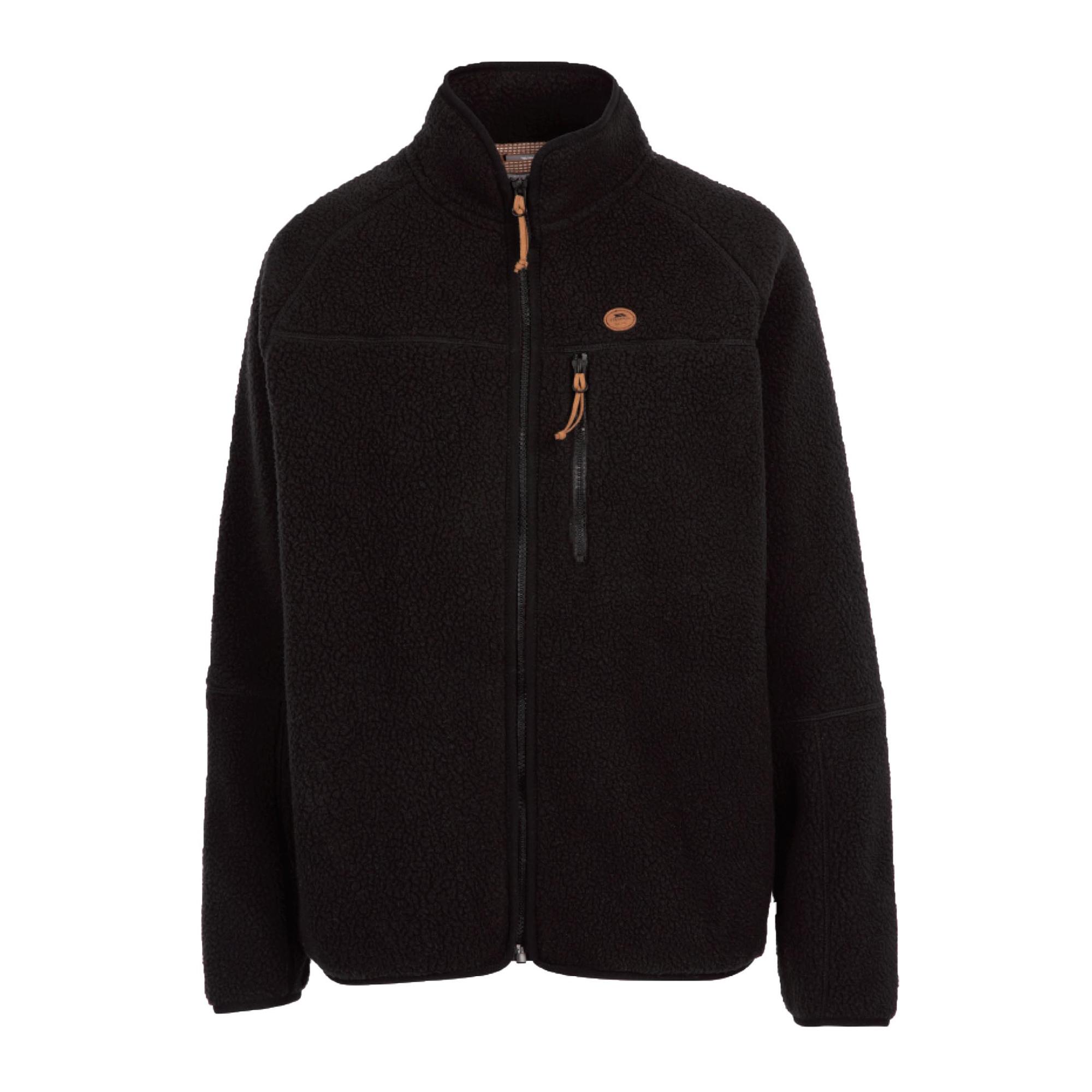 Trespass Dames/Dames Quake Leren Biezen Fleece Jas (Zwart)