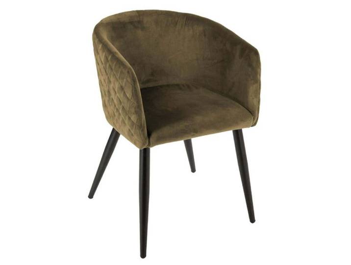 Fauteuil déco en velours  Marlo  Atmosphera - Kaki