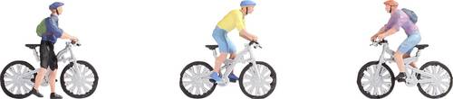 NOCH H0 Mountainbiker 15899 Bemalt, Stehend