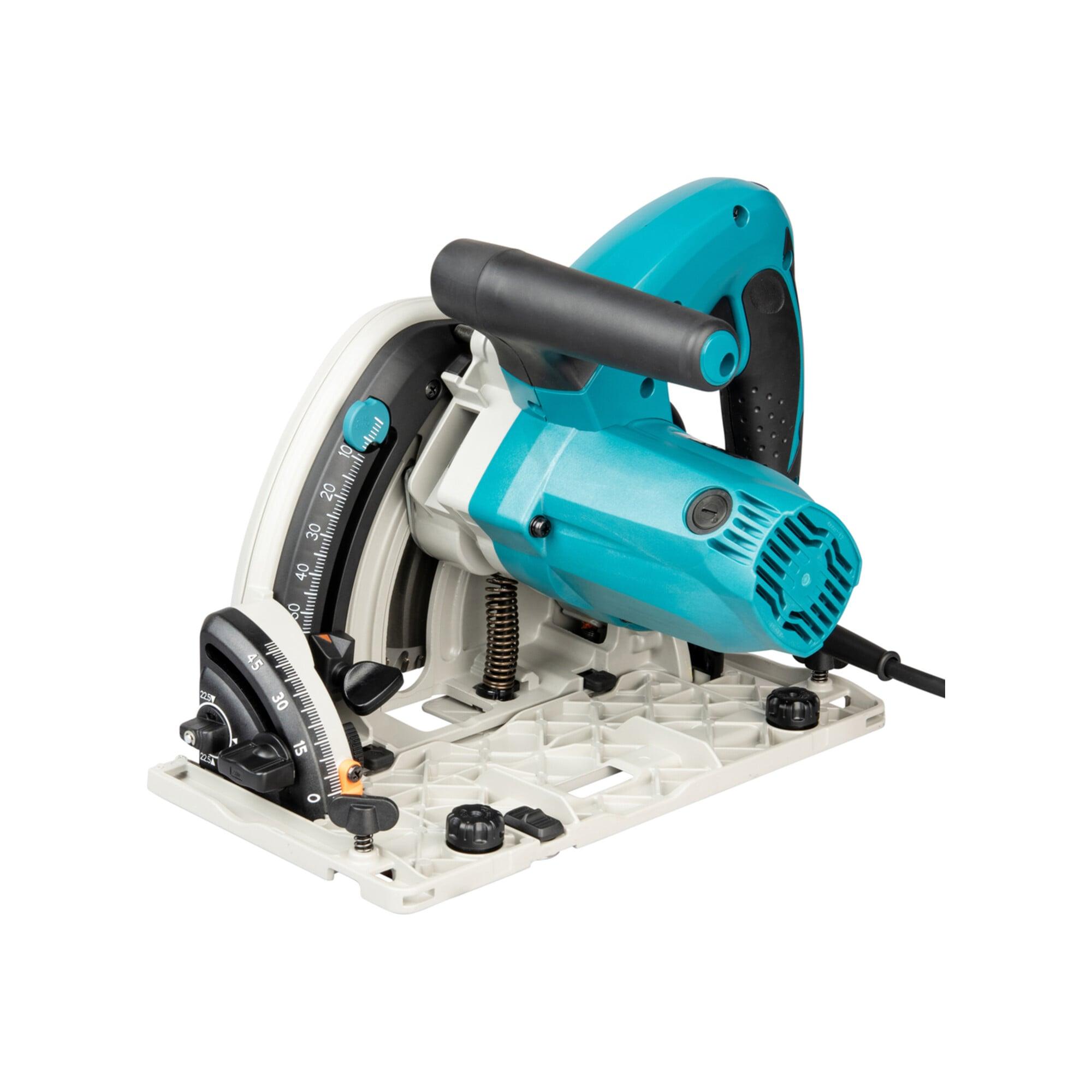 Makita SP6000J1 Tauchsäge | für Holzwerkstoffe und Kunststoffe| mit Schnitttiefe von bis zu 56 mm und Zubehör| mit Koffer und Führungsschiene|)
