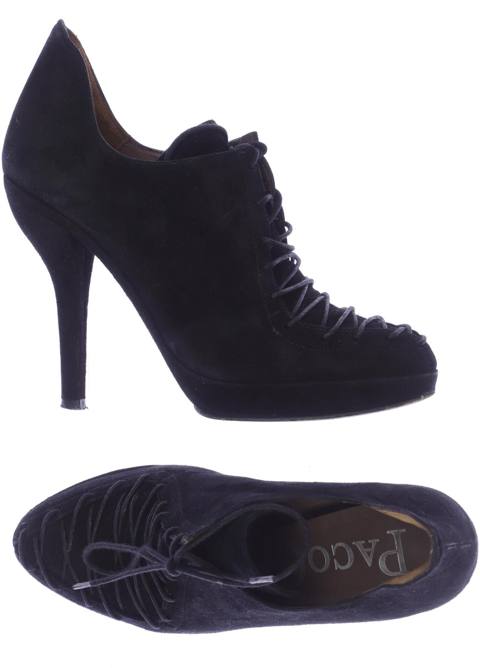 Paco Gil Damen Pumps, Schwarz, Gr. EU 37, kein / Etikett - Second Hand