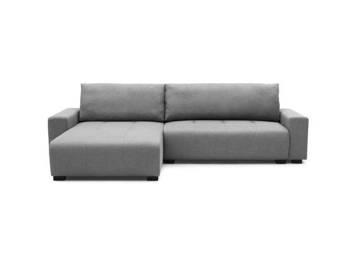 MOSAIKASA Canapé d'angle convertible élégant Malone Tissu Gris