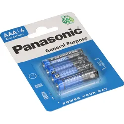 Panasonic AAA Genereal Purpose 1,5V Batterie 4er Blister